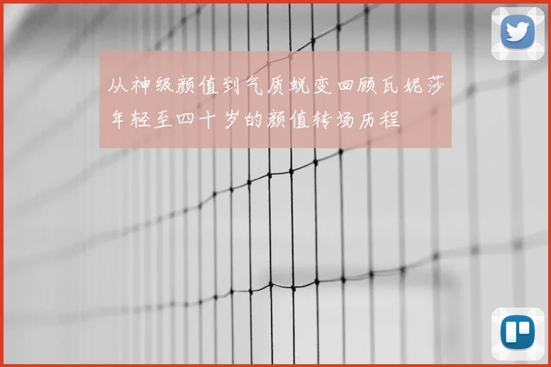 从神级颜值到气质蜕变回顾瓦妮莎年轻至四十岁的颜值转场历程